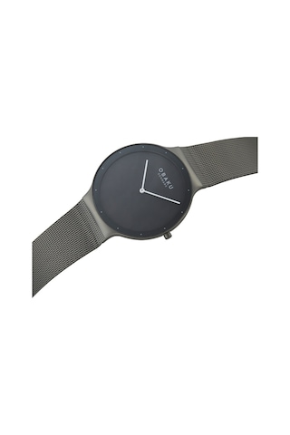 Obaku Denmark V307gxuumu Quartz Hasır Siyah 40 Mm Erkek Kol Saati Siyah