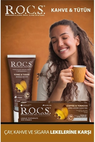R.o.c.s. Kahve & Tütün Lekelere Karşı Diş Macunu 60ml