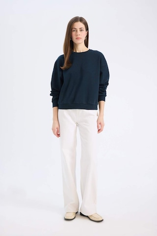 Defacto Regular Fit Bisiklet Yaka Kalın Basic Düz Sweatshirt D6645ax25sp Lacivert