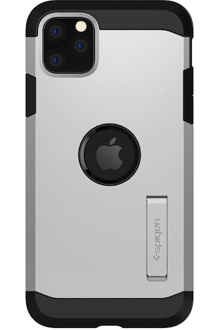 Spigen Apple Uyumlu iPhone 11 Pro İle Kılıf Tough Armor Satin Silver