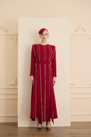 Senna Tease Dress Bordo Bordo