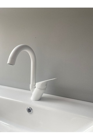 Armour Armatür Banyo Batarya Seti Beyaz Beyaz