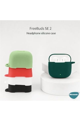 Freebuds Se 2 İçin Kılıf Askılı Mat Silikon Lacivert Freebuds Se 2 İle Uyumlu Kılıf - Lacivert