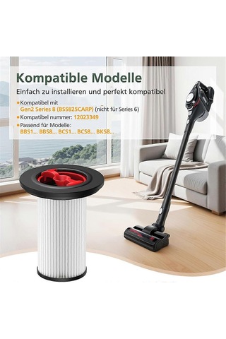 Sınırsız Gen 2 Serisi 8 Elektrikli Süpürgeler 12036642, 12023349, 12023350 Ve S İçin 2 Paket Hepa Filtre