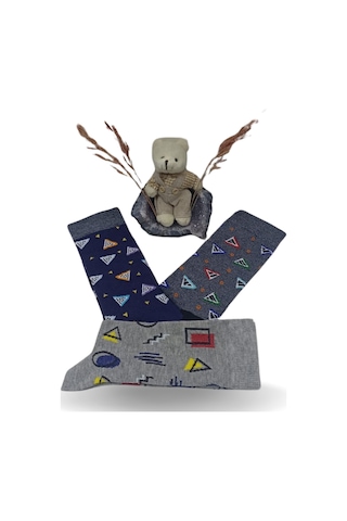 Garanti Çorap Eğlenceli Desenli Unisex Soket 6 Lı 1q Çok Renkli