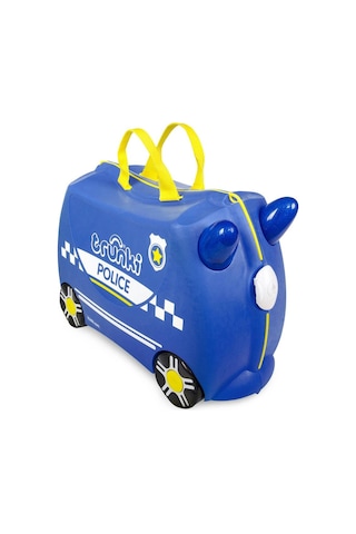 Trunki Çocuk Bavulu - Polis Arabası Percy Mavi