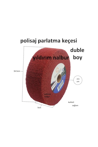 Cila Keçesi Gümüş Sarı Parlatıcı 165Lik Polisaj Duble Boyy