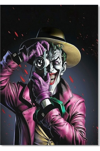Cakasepetim Joker Batman Öldüren Şaka Görseli Ahşap Mdf Tablo