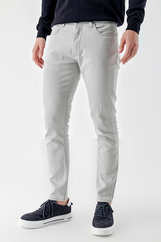 Erkek Gri Mevsimlik Pamuk 5 Cep Slim Fit Jean Pantolon 25ms003008100 Gri Gri