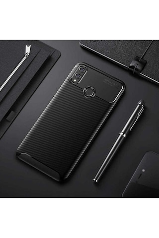 Huawei Honor 8x Kılıf Zore Negro Silikon Kapak Siyah