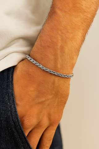 Lufigo Angelus Model 3mm Kalın Kararmaz Unisex Bileklik Gümüş Kaplama 357 Çok Renkli