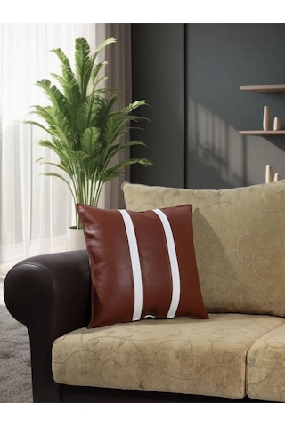 Premium Çift Taraflı Taba Beyaz Deri Kırlent Kılıfı/ev Ve Ofis Için 45x45cm Kırlent Kılıfı Çok Renkli