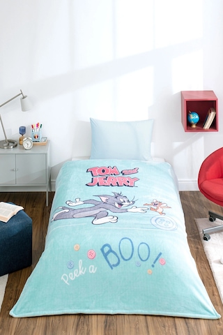 Battaniye Lisanslı 155x215 Tom Jerry Çok Renkli