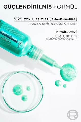 L'Oreal Paris Bright Reveal Koyu Lekelere Karşı Hızlı Etkili Yenileyici Peeling Serum 25 ML