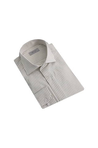 Uki Bej Tam İtalyan Yaka Klasik Gömlek Bej