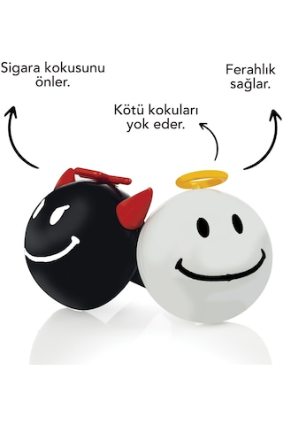 Oto Petek Kalorifer Kokusu Melek Şeytan Sevimli Emoji Parfümü