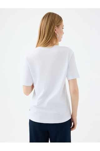 LOFT Regular Fit Kadın Tshirt K.kol Lf2038952 Q1.v1 Beyaz