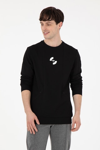 U.S. Polo Assn. Erkek Regular Fit Bisiklet Yaka Siyah Sweatshirt 50290778-VR046