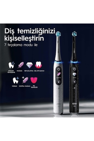 Şarjlı Diş Fırçası, Orta Sertlikte Fırça Kılı İle Ultrasonik Temizlik