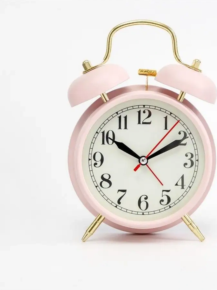 Simalend Pille Çalışan Masa Saati Ve Alarmı 39187576 Pembe