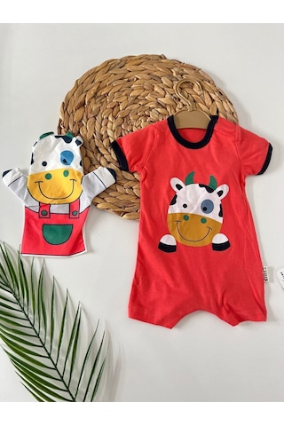 İnek Animal Baskılı Narçiçeği Tulum Kukla Hediyeli NARÇİÇEĞİ