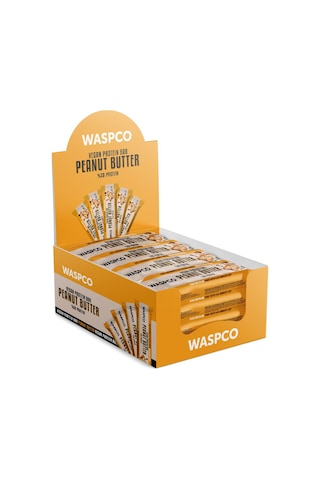 Waspco Fıstık Ezmeli Vegan Bar 40G x 12 Adet