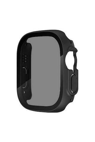 Kilifone - Apple Uyumlu Watch Ultra 49mm - Kasa Ve Ekran Koruyucu Sert Pc Watch Gard 23 - Şeffaf