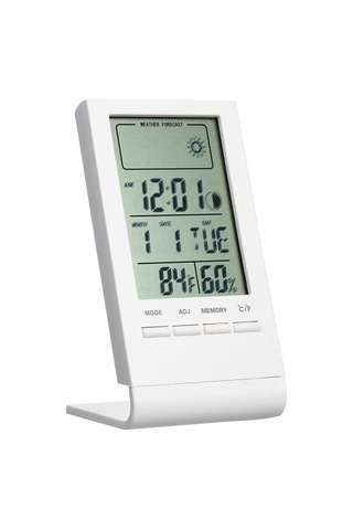 Jms Mini Dijital Termometre Kapalı Higrometre Odası H Sıcaklık Nem Monitörü Ölçer Ölçer Alarmı  Siyah