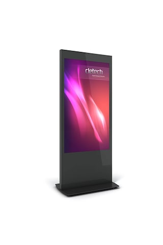 Cletech C01 65" Digital Signage Totem + İiyama Lh6560uhs-b2ag Signage Monitör
