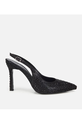 Hotiç Kadın Siyah Taşlı Arkası Açık Stiletto 01ayh322800a100 01ayh322800a100