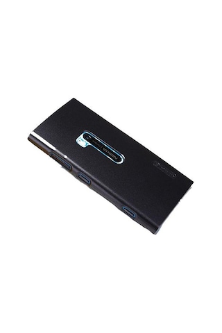 Nillkin Lumia 920 İle Uyumlu Parlak Sert Kauçuk Kılıf Siyah
