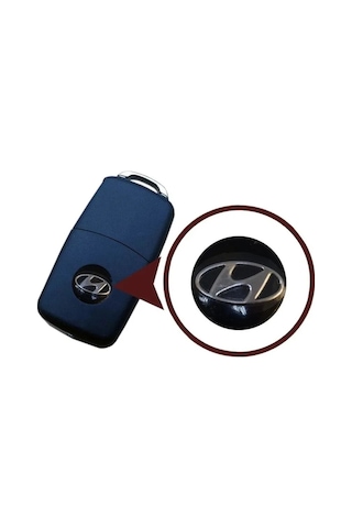 Hundai Araç Anahtar Logo Amblemi Kumanda Logo Çap: 14 Mm 2 Adet
