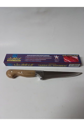 Laz Reis Orjinal Sürmene Bilezikli Tarihi El Dövmesi Kasap Bıçağı Kemik Sıyırma 27 Cm Çok Renkli