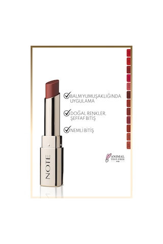 Note Cosmetics Iconic Sheer Lipstick Nemlendirici Parlak Ruj 205 Mystick Nemlendirici Parlak Ruj - Nude 205