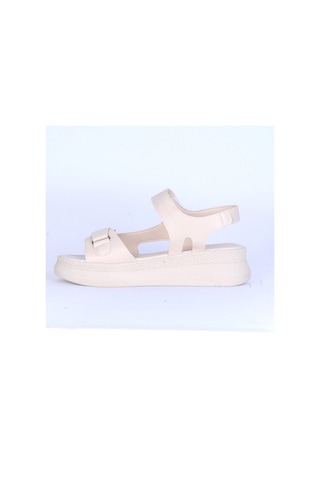 Moda Ayakkabı 146 Syh-krem Ortopedik Kadın Sandalet Ayakkabı Krem