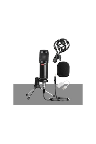 Stüdyo Ekipmanları Midi Live Paket -1 Ses Kartlı Mikser Midi Klavye BM800 Mikrofon Kulaklık