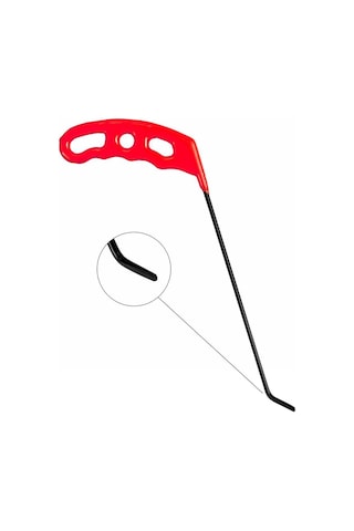 23 Cm 3.5 Mm Çap Sağlı Sollu Tek Kıvrımlı Sağ Boyasız Göçük Düzeltme Çubuğu, Pdr Çubuk - S6-02