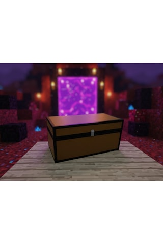 Minecraft Büyük Sandık Dekoratif Kutu - Masaüstü Saklama Ve Düzenleyici Kutu