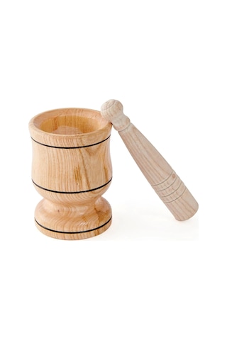 Baran Ahşap Orta Havan 21 X 8 Cm