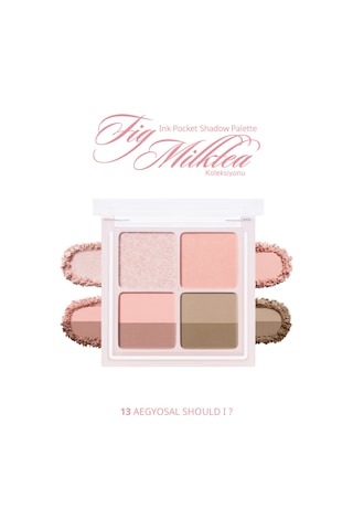 Işıltılı, Mat Tonlarda 4lü Far Paleti Perıpera Ink Pocket Shadow Palette 13 Aegyosal Should I