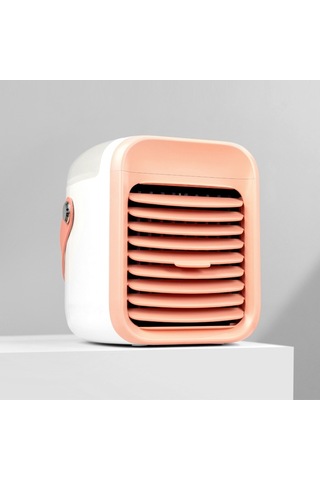 Taşınabilir Mini Klima Fanı Kişisel Uzay Soğutucu Ev Ofis Masası Klima Gri