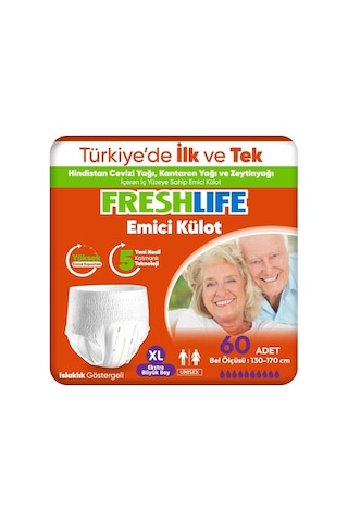 Freshlife 2'li Emici Külot Xlarge 30x2 60 Adet XL