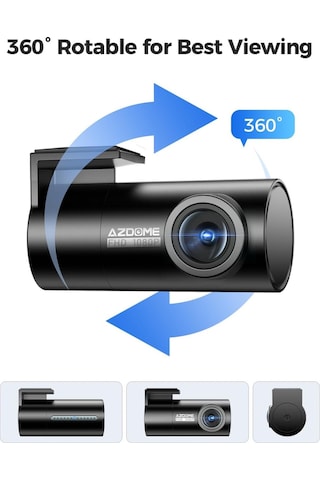 Azdome M300s 1080p Arka Kamera 150 Geniş Görüş Kayıt