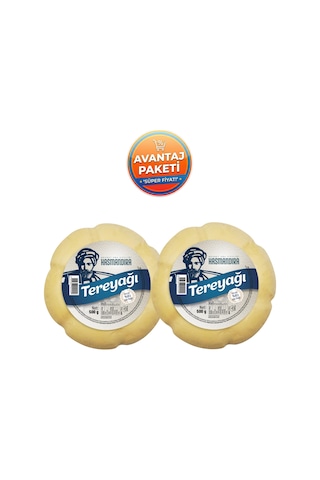 Hasmandıra Katkısız Köy Tipi Yayık Tereyağı 500 G X 2 Adet En Az %82 Süt Yağı - 1 Kg