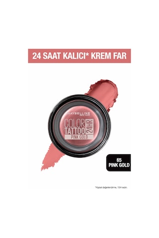 Maybelline New York Color Tattoo 24H Göz Farı 65 Pink Gold