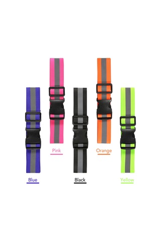 Geeksen Esnek Kayışlı Yansıtıcı Bel Kemer - Gece Spor Aktivitelere Güvenlik Sağlar Pembe Pembe