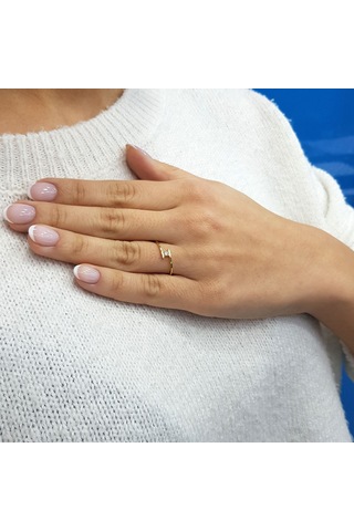 Lova G Renk 0,05 Karat Pırlanta Tektaş Yüzük - 1040406