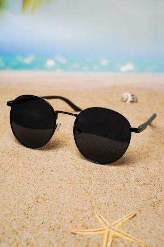 Di Caprio Dc1224black Yuvarlak Oval Polarize Camlı Güneş Gözlüğü