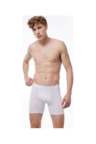 Malabadi Erkek Beyaz 3 Lü Paket Modal Uzun Boxer 010 Beyaz