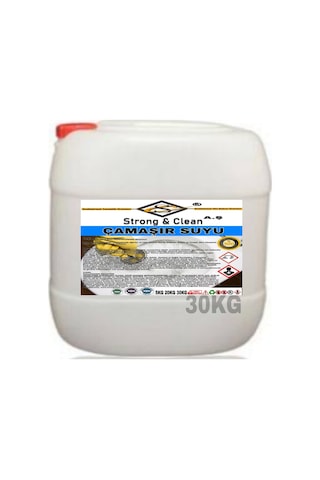 Strong&Clean Çamaşır Suyu 30 KG Strong&Clean Çamaşır Suyu 30 KG